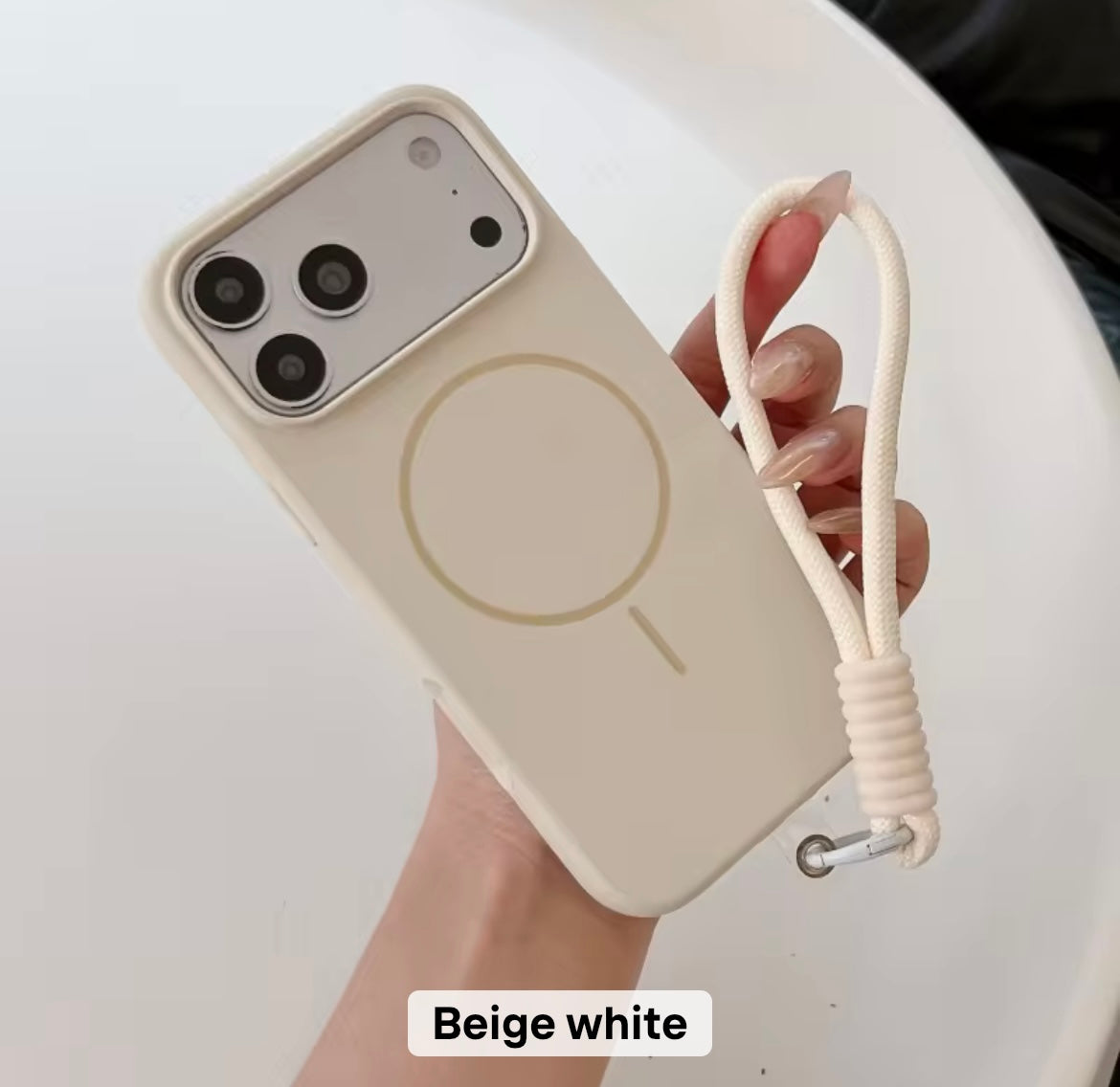 Magnetic Magsafe Matte Liquid Pre-Order Silicone iPhone Case With Lanyard