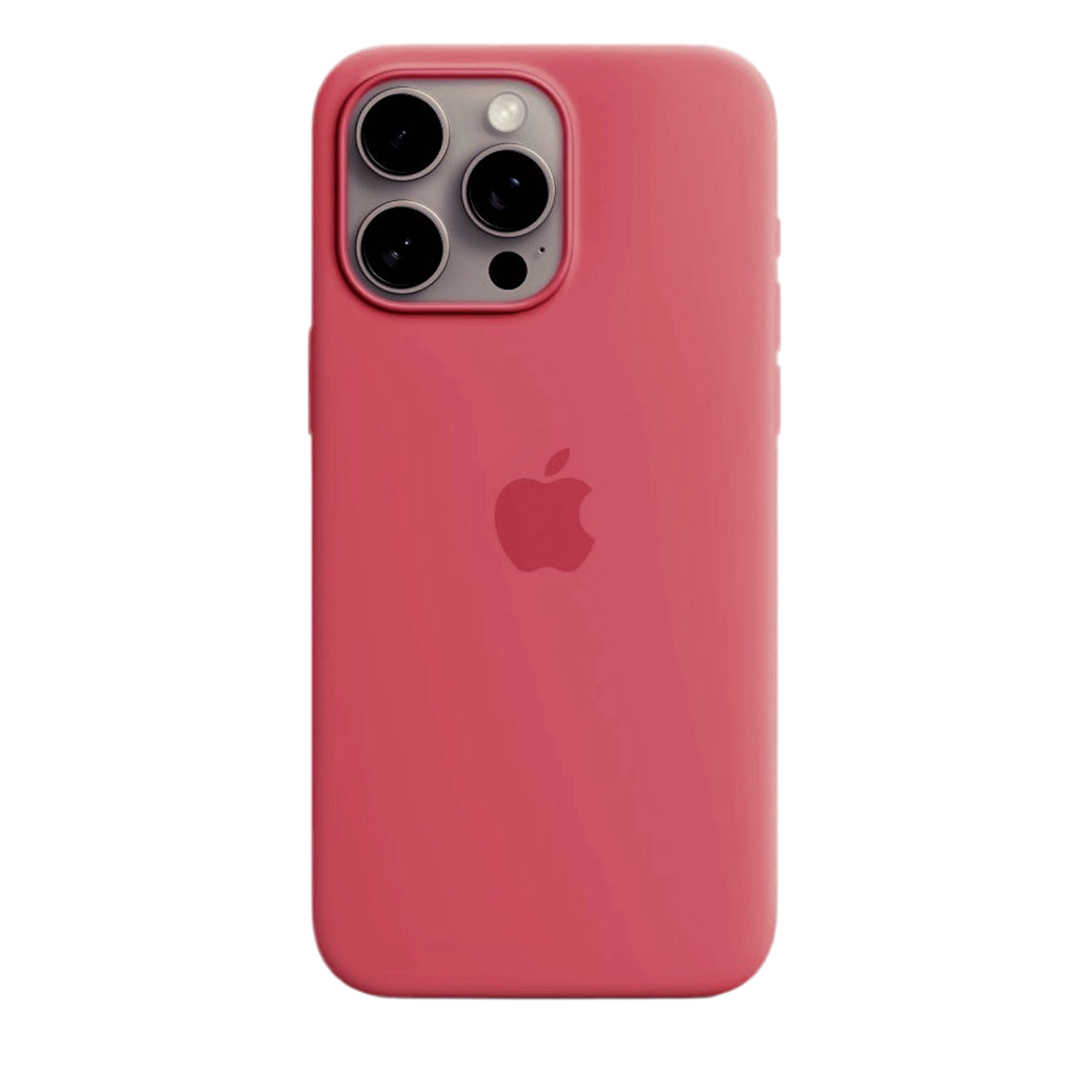 iPhone Liquid Silicone Logo Case (Camellia Red)