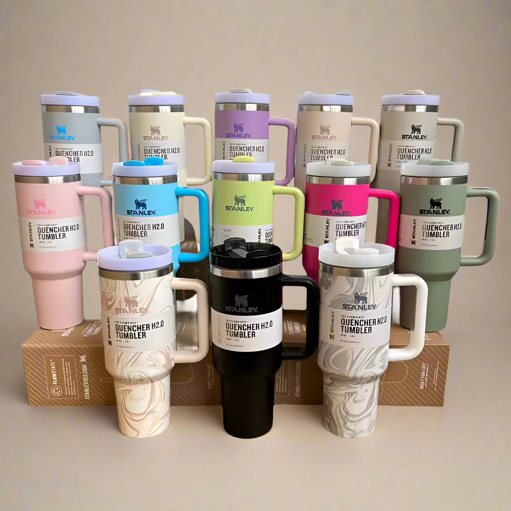 The Quencher H2.0 Tumbler 40 OZ With Lid & Straw (Rose Quartz)
