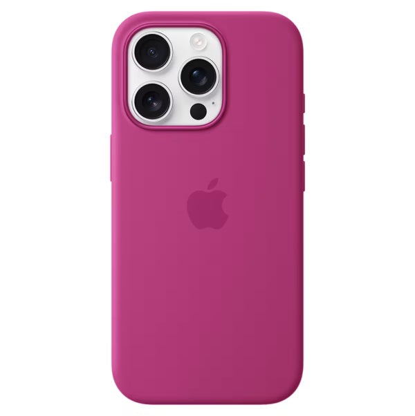 iPhone Liquid Silicone Logo Case (Fuschia Pink)