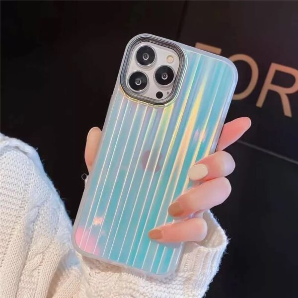 Luxury iPhone Rainbow Laser Soft Phone Case Cover For iPhone 11 12 12Pro 12ProMax 13 13Pro 13ProMax 14Plus 15Plus