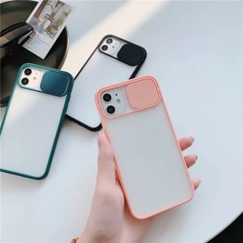 Camera Shutter Frosted  Case For iPhone 11 X XS