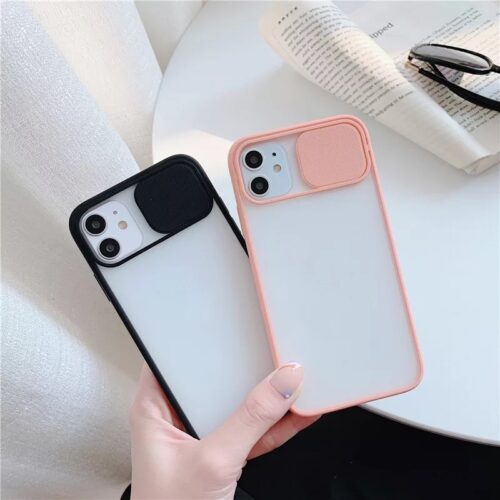 Camera Shutter Frosted  Case For iPhone 11 X XS