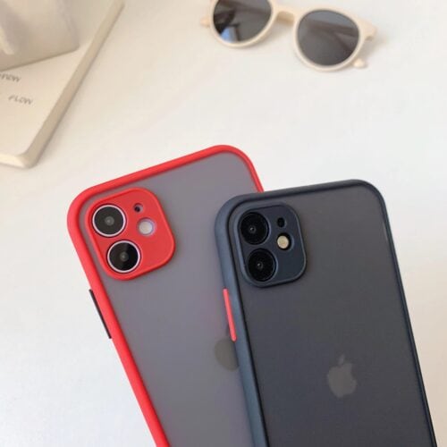 Colored Bumper Frosted  Case For iPhone 11 11ProMax X XS 7 8 SE2020