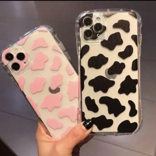 Arc Cow Transparent Soft Case For iPhone 11 12Pro