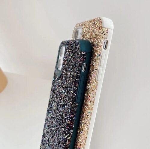 3D Glitter Soft Rubber Case