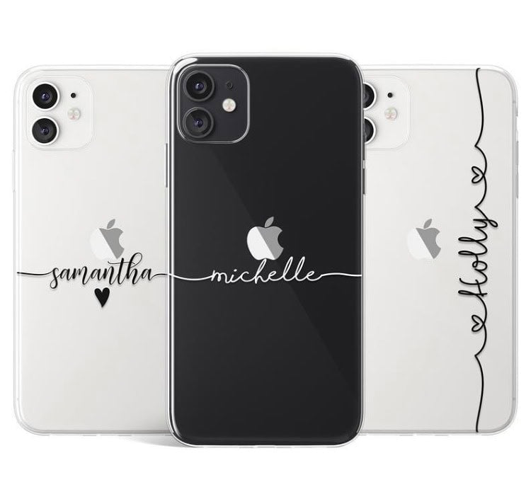 Custom Slim Name Transparent Soft Cases