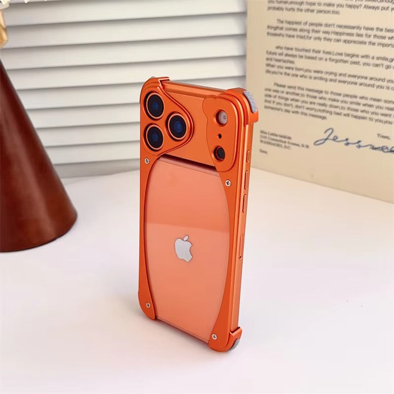Premium Aluminium Side Frame Pre-Order Skeleton iPhone Sleek Metal Bumper Case