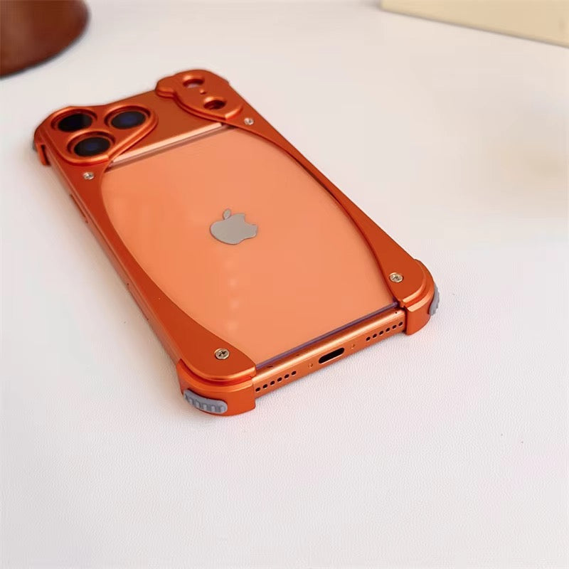 Premium Aluminium Side Frame Pre-Order Skeleton iPhone Sleek Metal Bumper Case