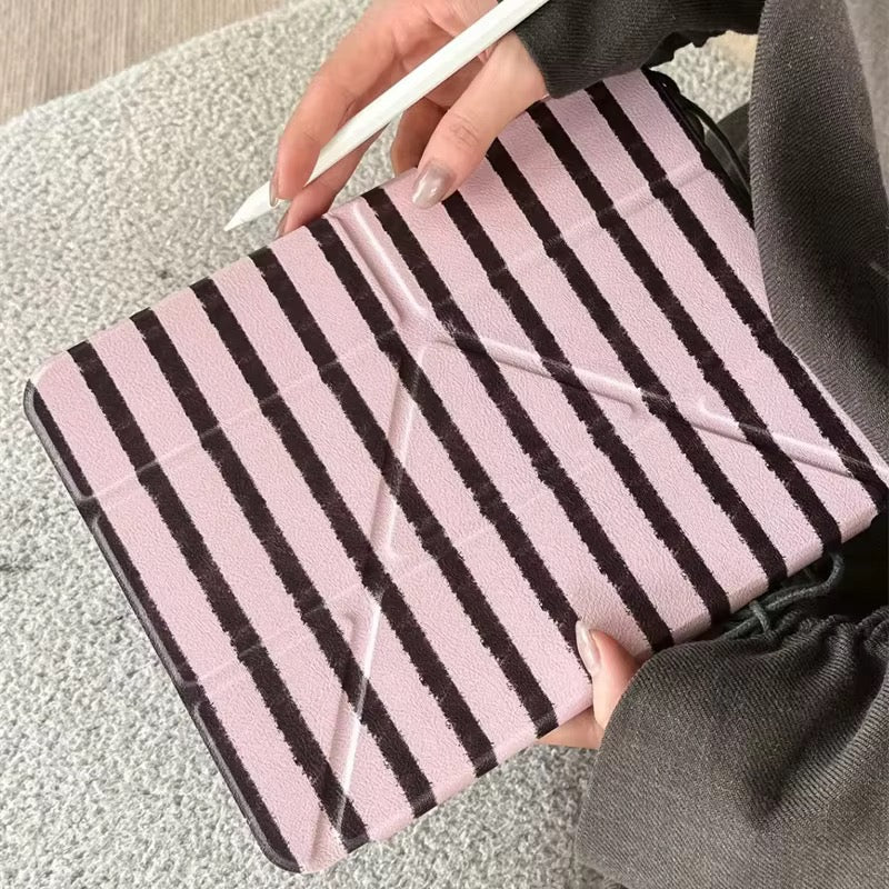Star Print Flip Pre-Order Case for iPad – Stylish Protective Striped Tablet Cover