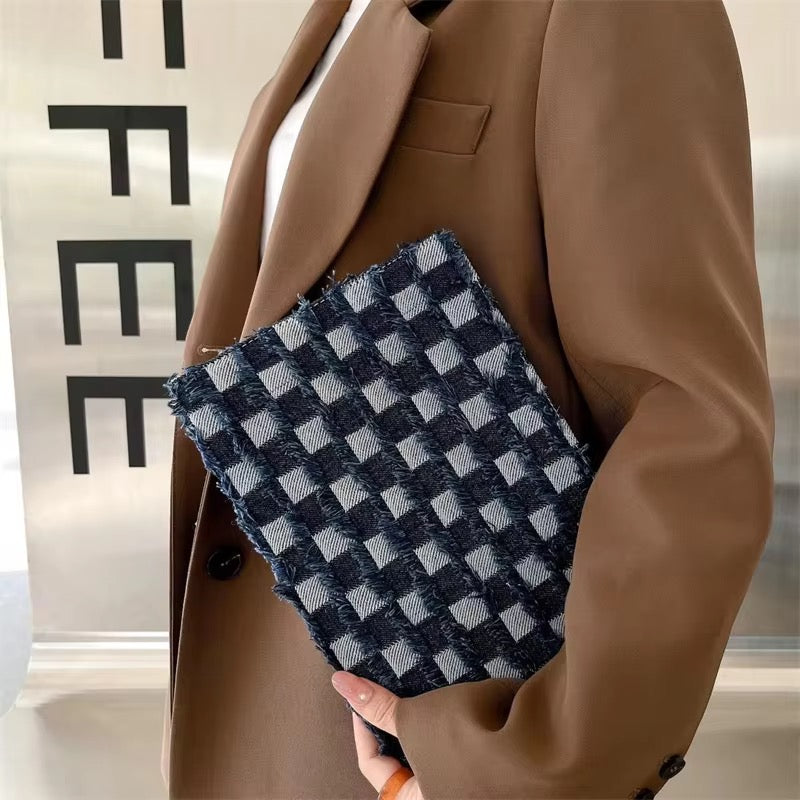 Denim Fabric Flip Pre-Order Case for iPad – Stylish Protective Tablet Cover)