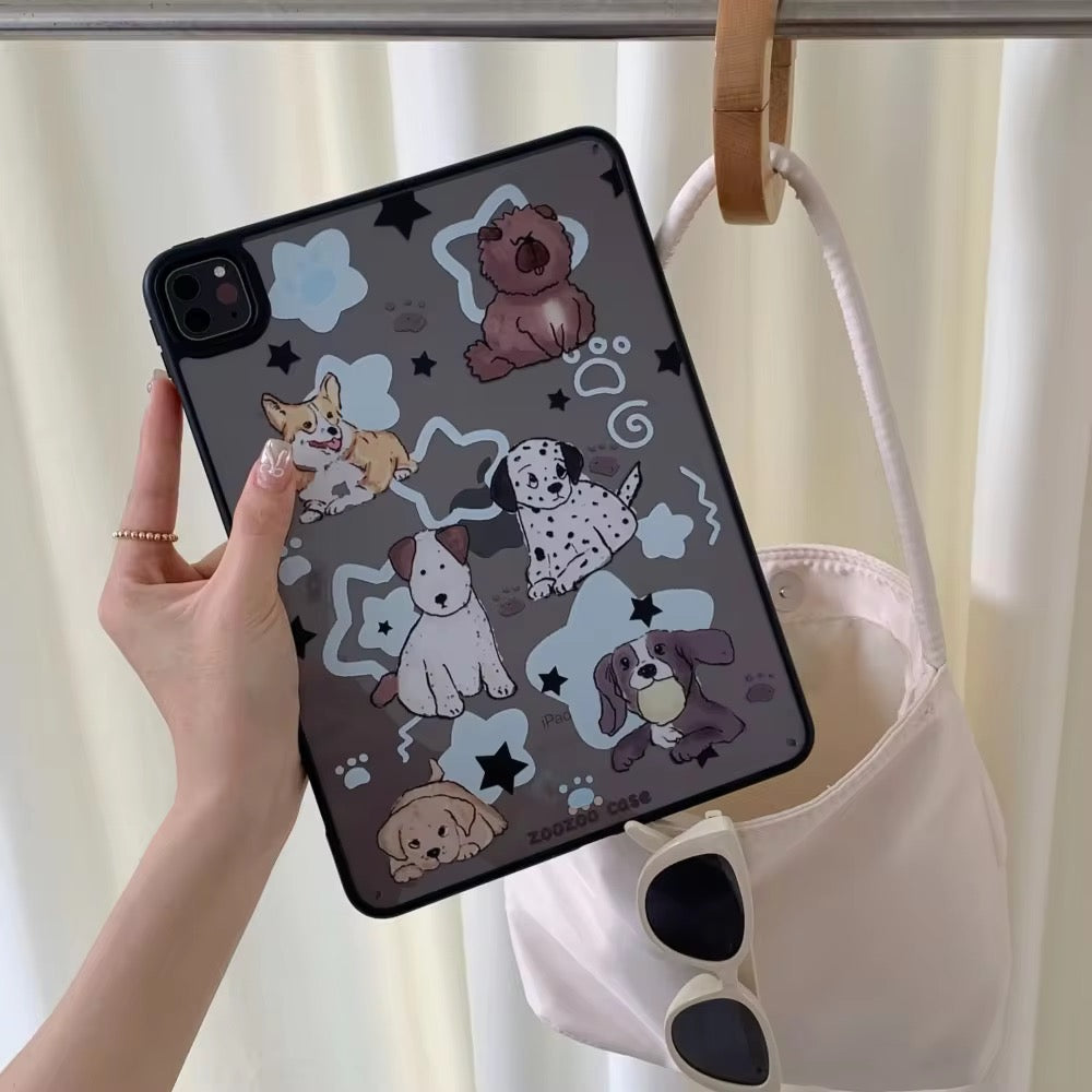 Puppy Dog Pet Black Flip Pre-Order Case for iPad – Stylish Protective Tablet Cover