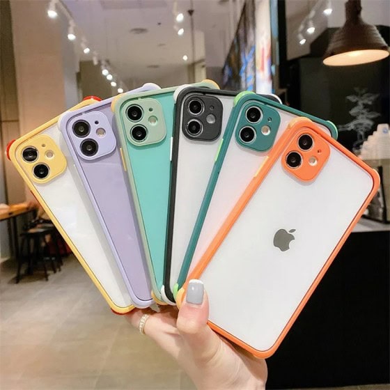 Dual Colored Bumper Case For iPhone 11 12 12Pro 12ProMax 11Pro 11ProMax X XS XR