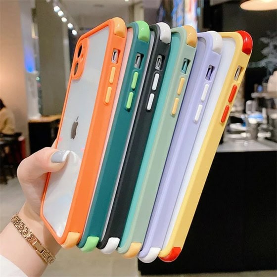 Dual Colored Bumper Case For iPhone 11 12 12Pro 12ProMax 11Pro 11ProMax X XS XR