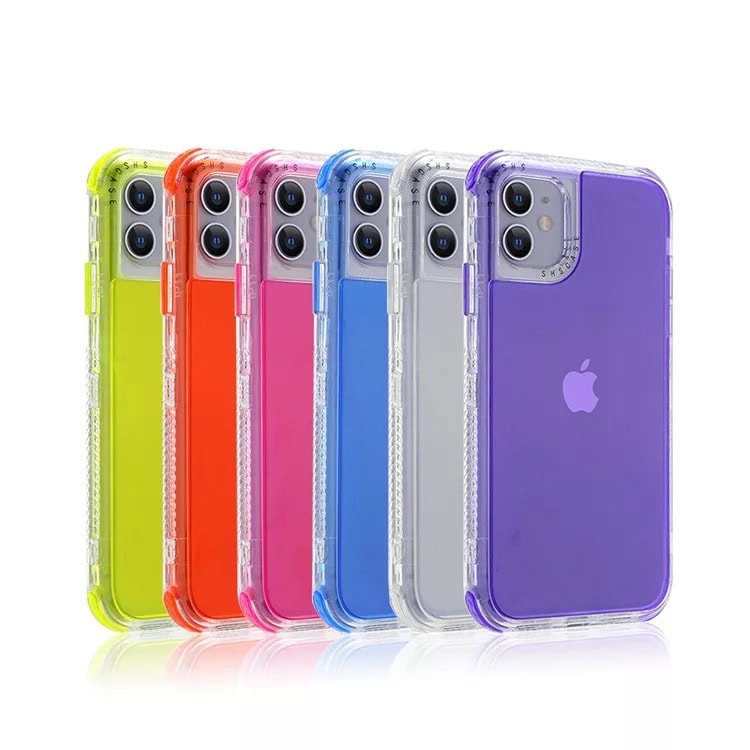 Hybrid Acrylic iPhone Dual Bumper Crystal Phone Case Cover