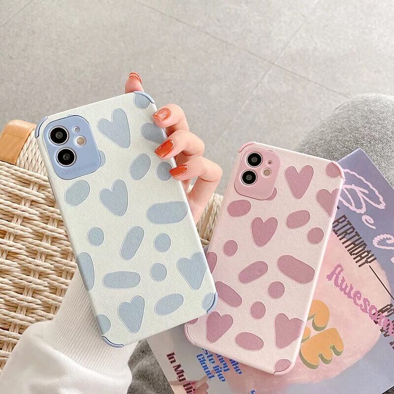 Cute Heart Soft Rubber Case