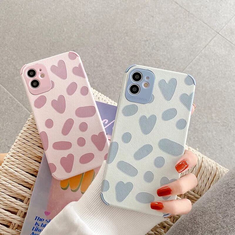 Cute Heart Soft Rubber Case