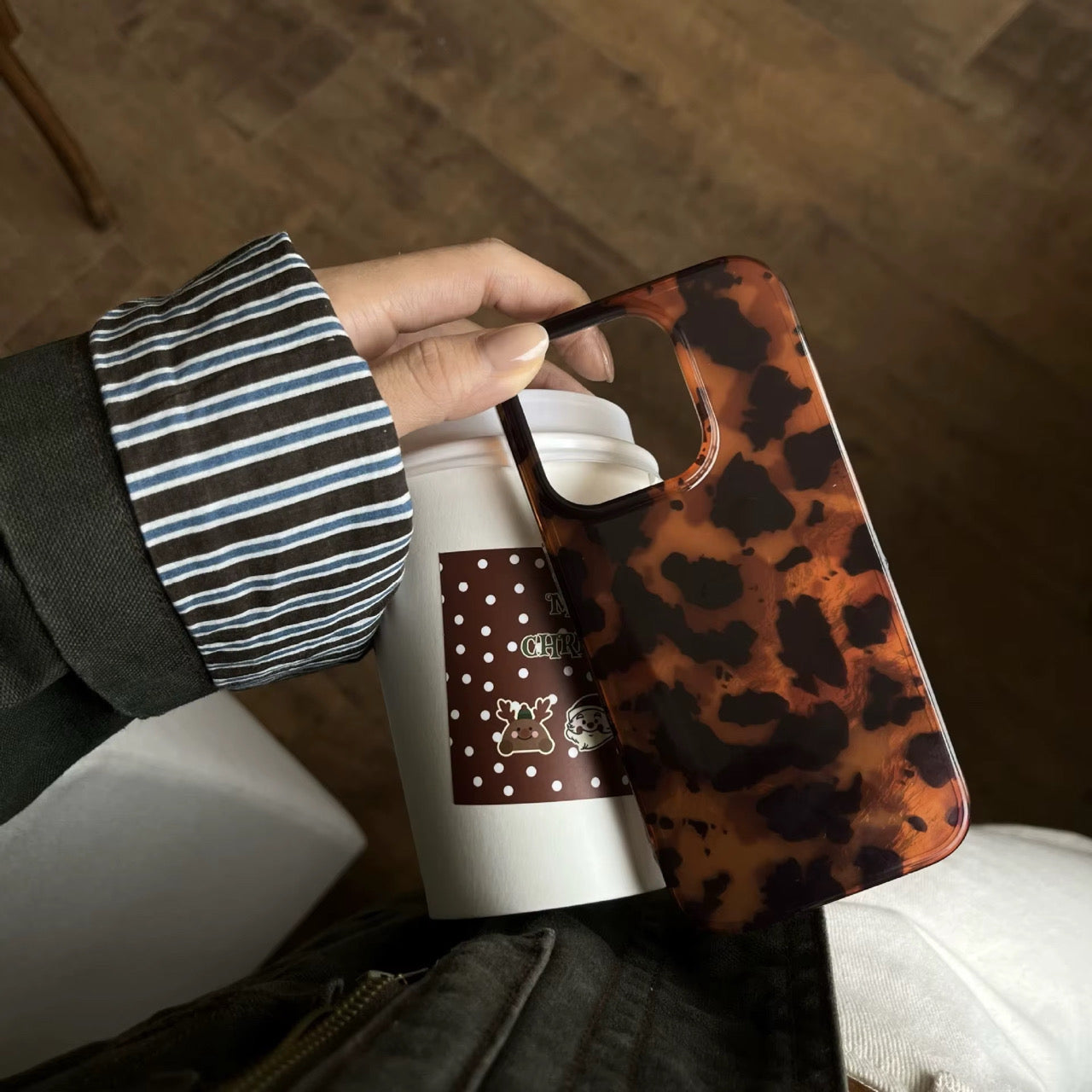Brown Black Silver Laser Pre-Order iPhone Case