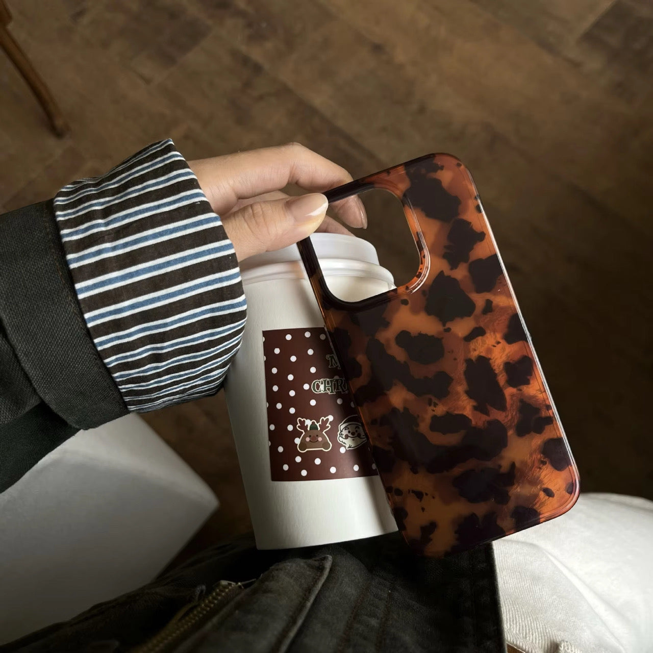 Brown Black Silver Laser Pre-Order iPhone Case