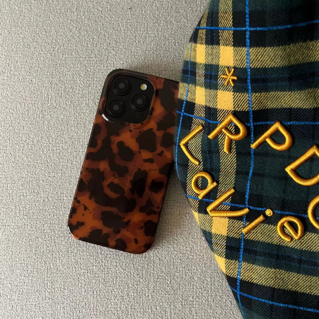 Brown Black Silver Laser Pre-Order iPhone Case