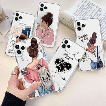 Mom Girl Boss Series Transparent Custom Slim  Soft Cases