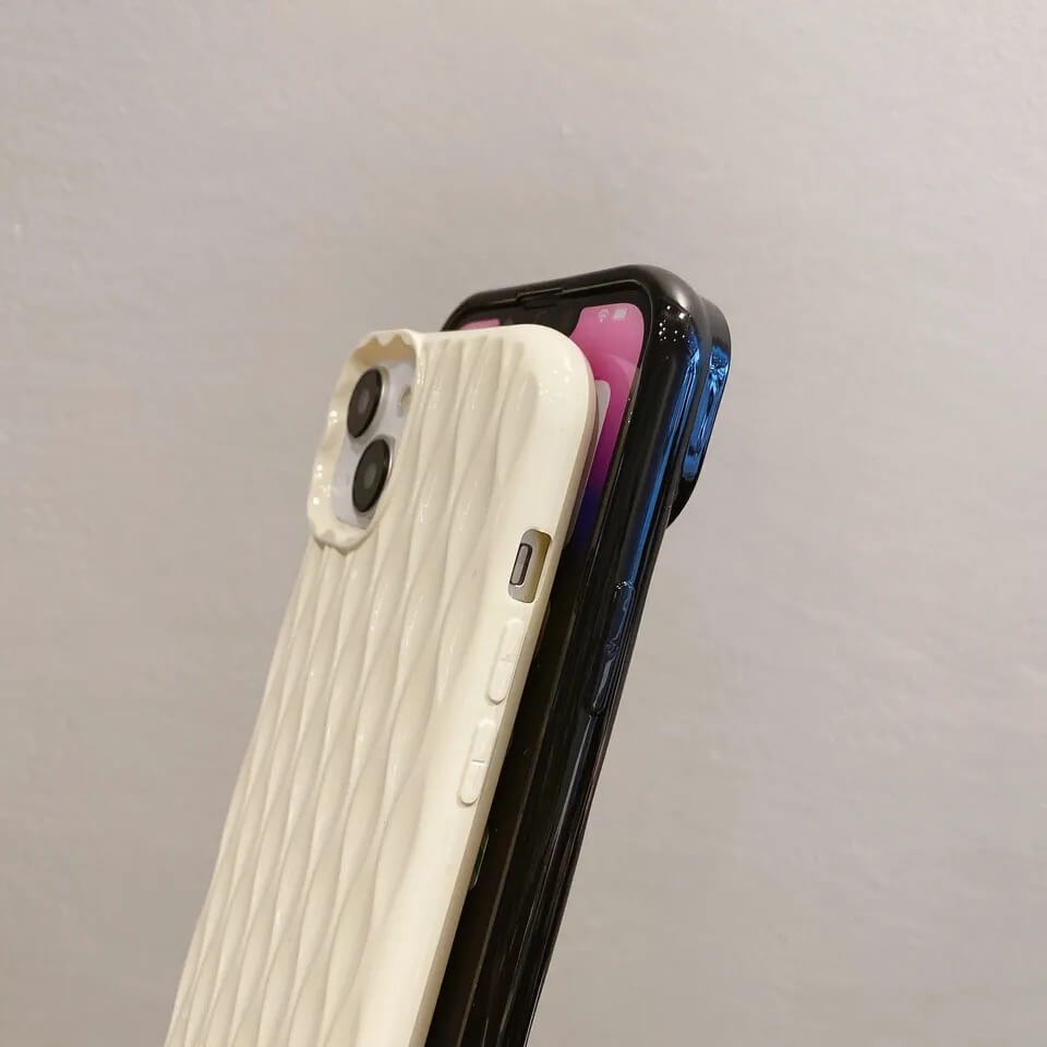 Wavy Water Ripple Texture Silicone Cases