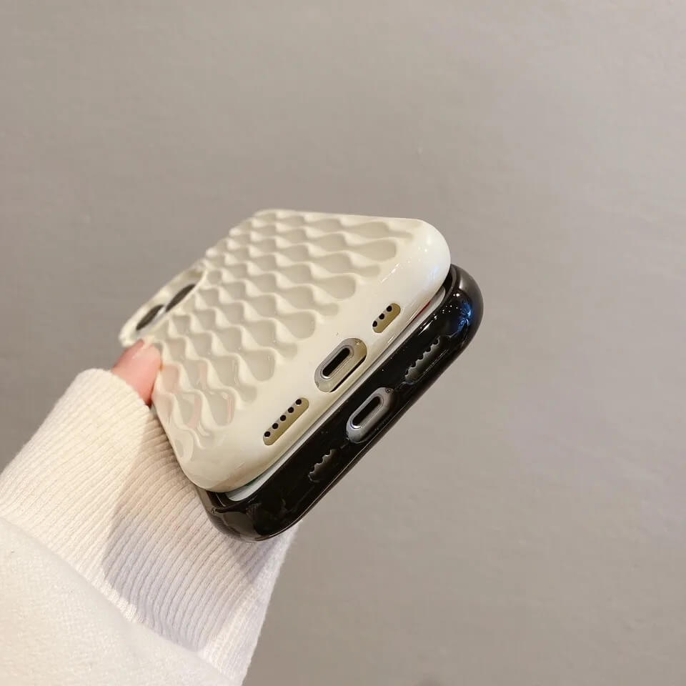 Wavy Water Ripple Texture Silicone Cases