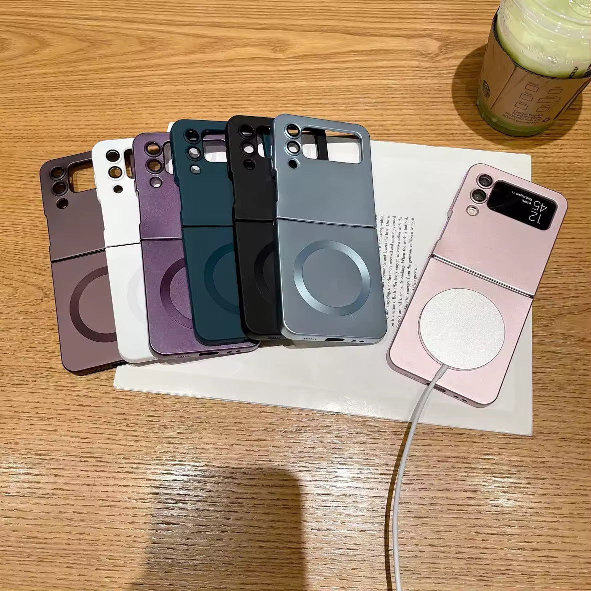 Magnetic Wireless Charging Samsung Z Flip Soft Case