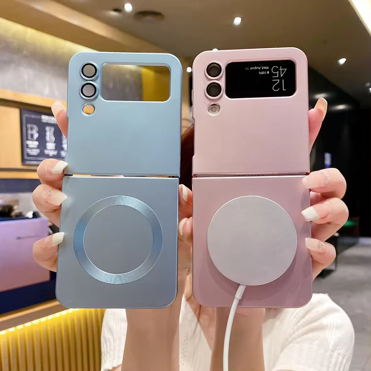 Magnetic Wireless Charging Samsung Z Flip Soft Case