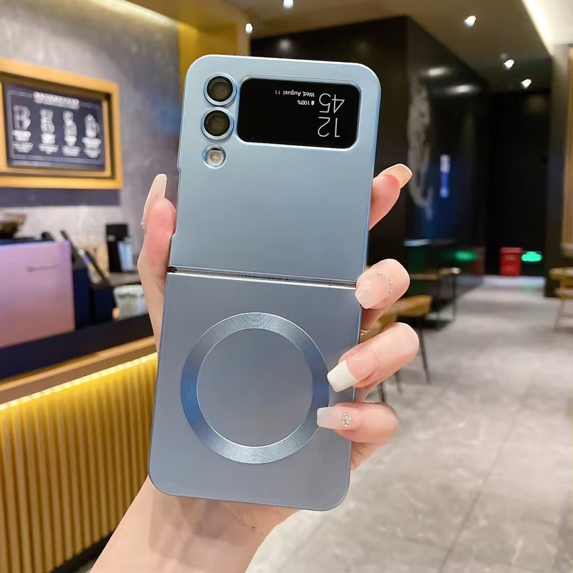 Magnetic Wireless Charging Samsung Z Flip Soft Case
