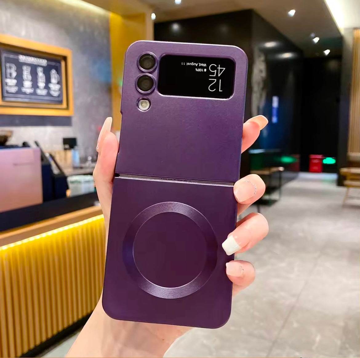 Magnetic Wireless Charging Samsung Z Flip Soft Case