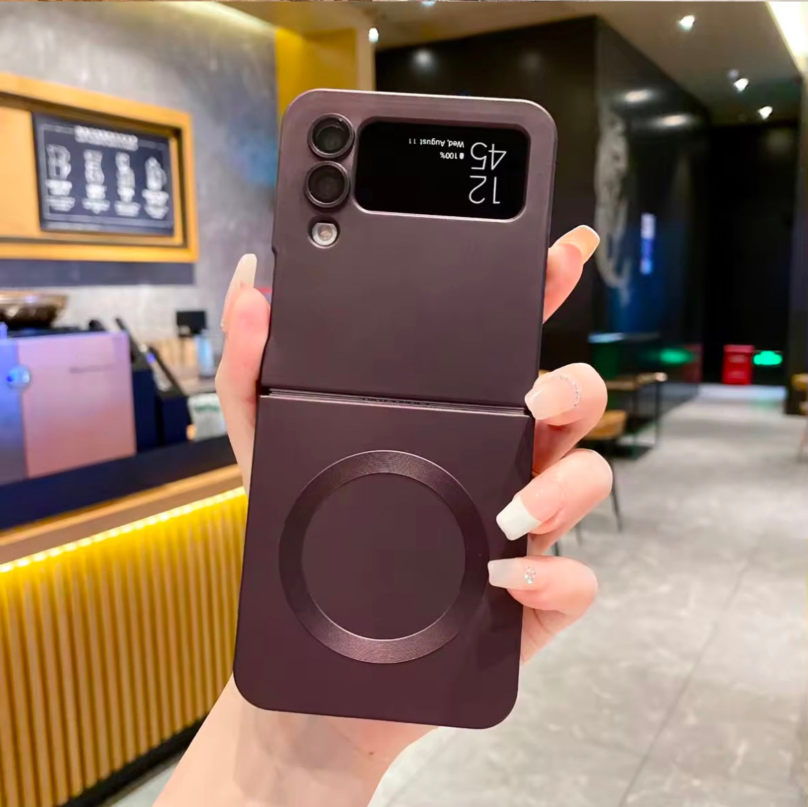 Magnetic Wireless Charging Samsung Z Flip Soft Case