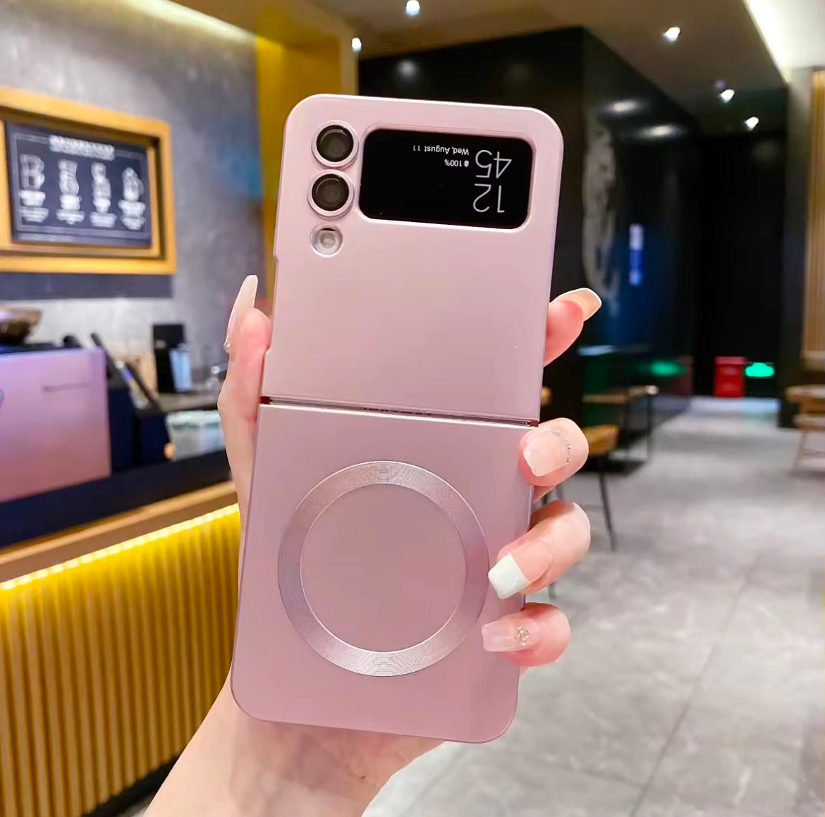 Magnetic Wireless Charging Samsung Z Flip Soft Case