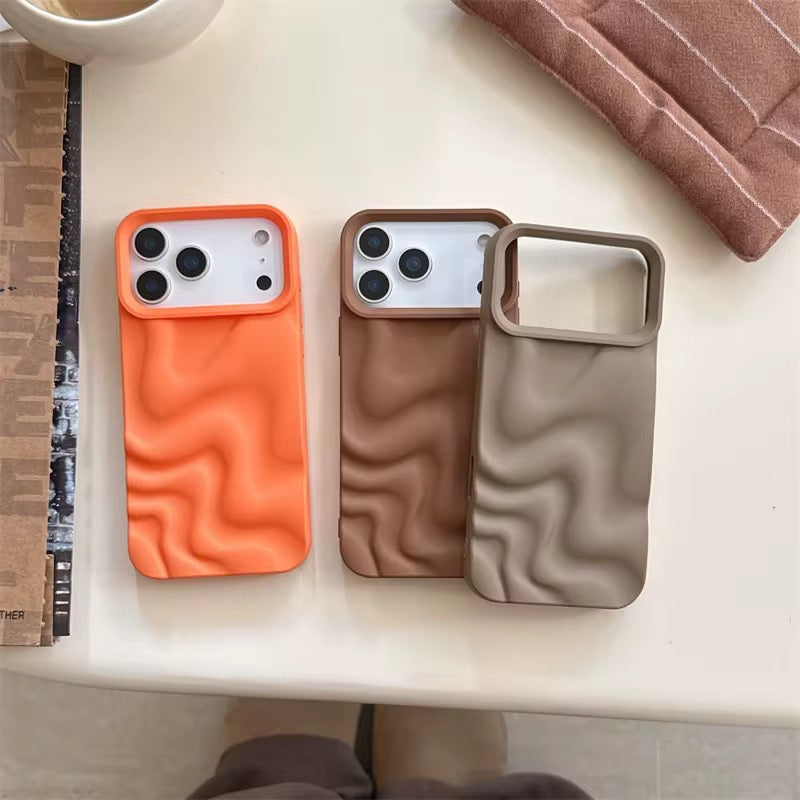 Wavy Texture Subtle Shades iPhone Pre-Order Ripple Silicone Case