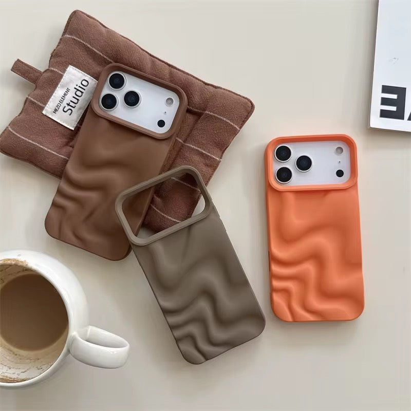 Wavy Texture Subtle Shades iPhone Pre-Order Ripple Silicone Case