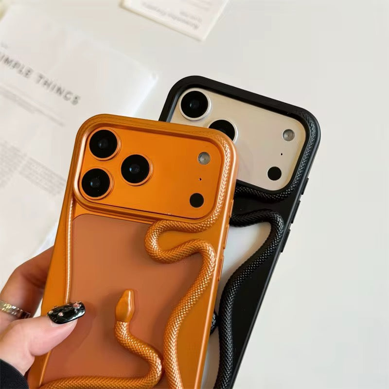 3D Luxury Snake iPhone Skeleton Designer Serpent Bumper Case