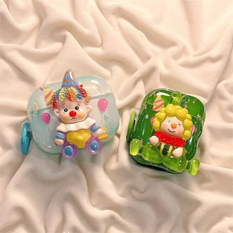 3D Glossy Blue Colorful Joker Airpod Silicone Case