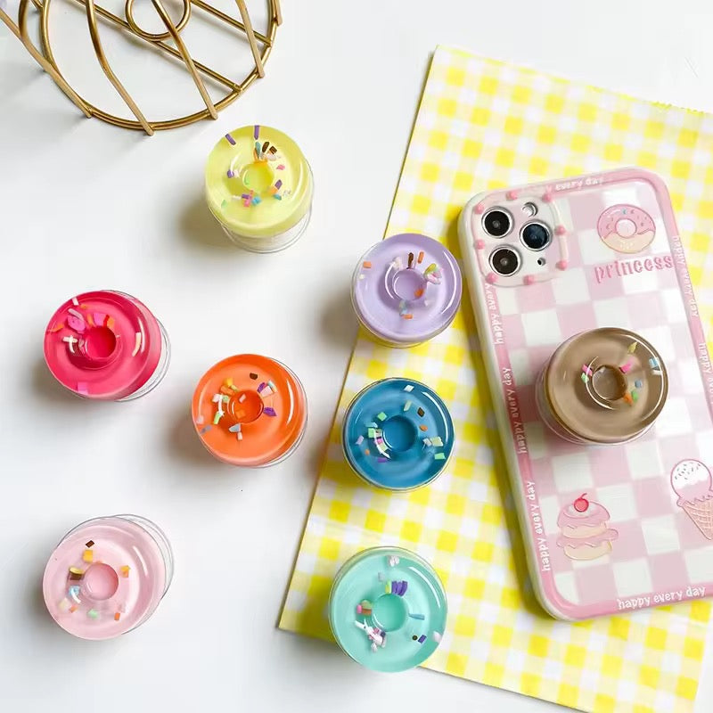 Donut Colorful Gripper Phone Holder Bracket