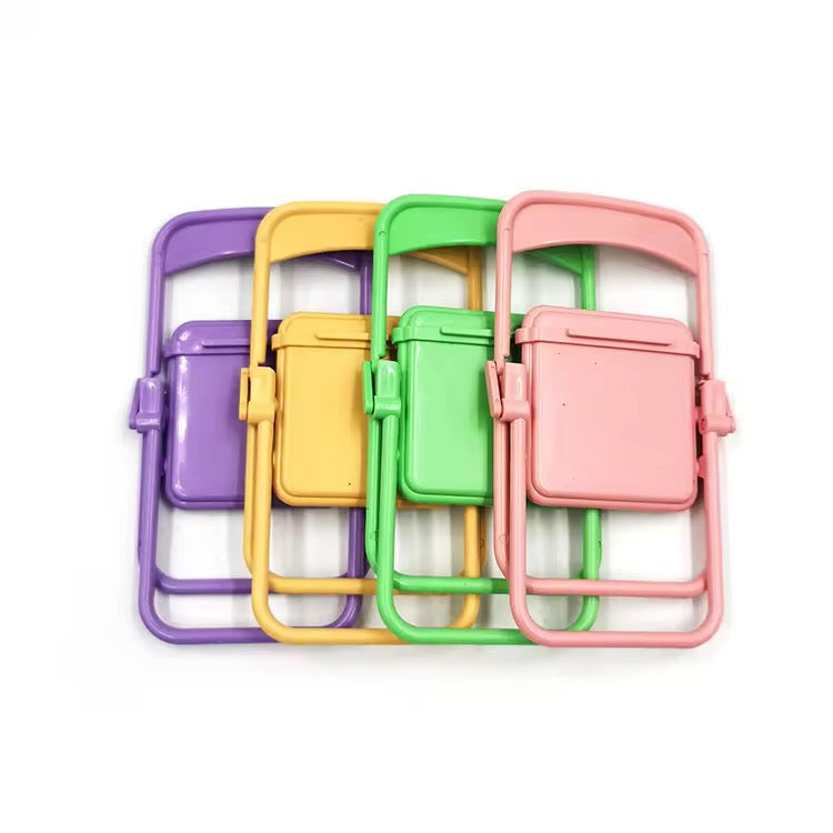 Foldable Chair Portable Table Desktop Phone Holder Stand