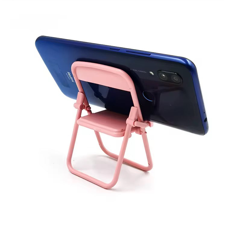 Foldable Chair Portable Table Desktop Phone Holder Stand