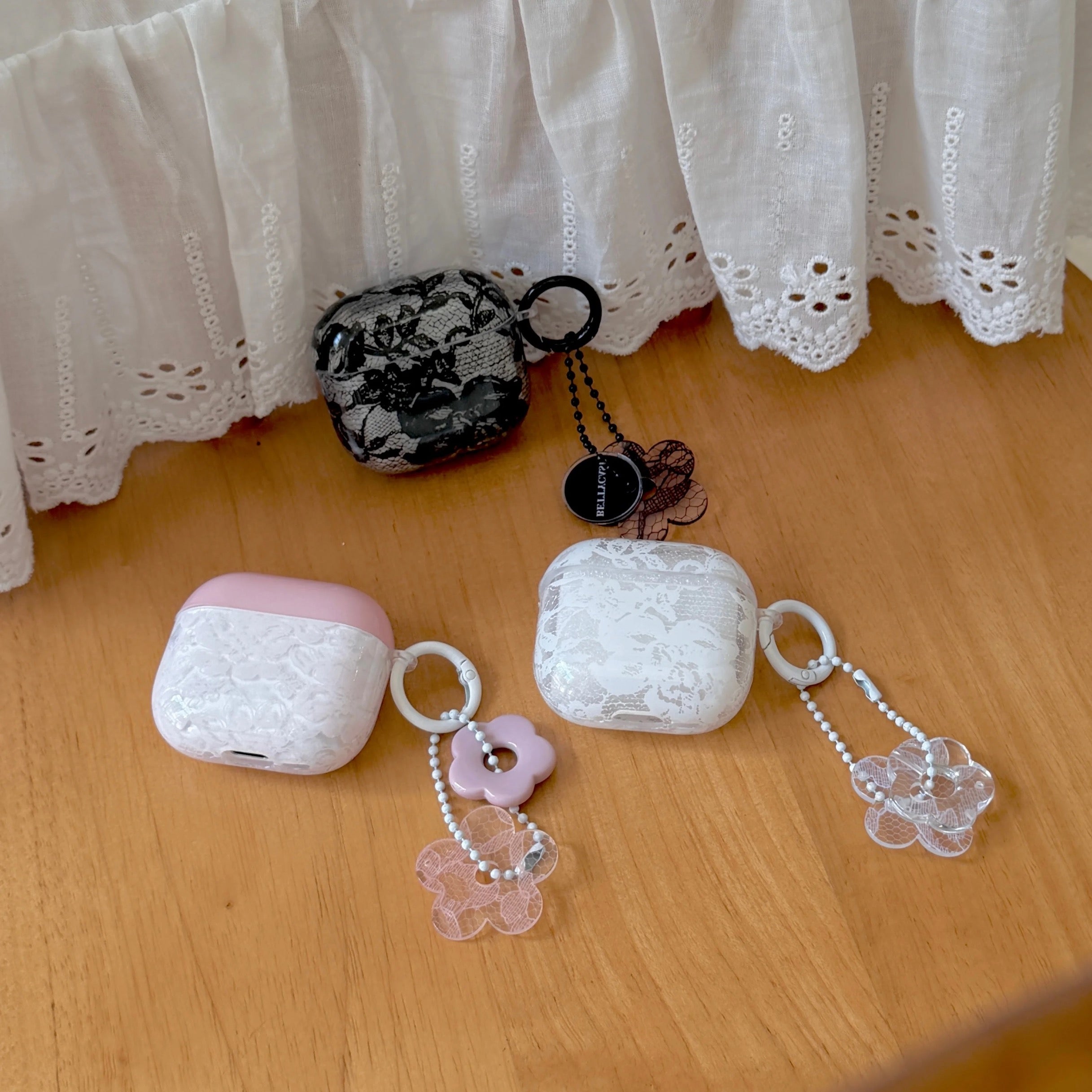 Luxury Lace Airpod Pre-Order Case With Ring