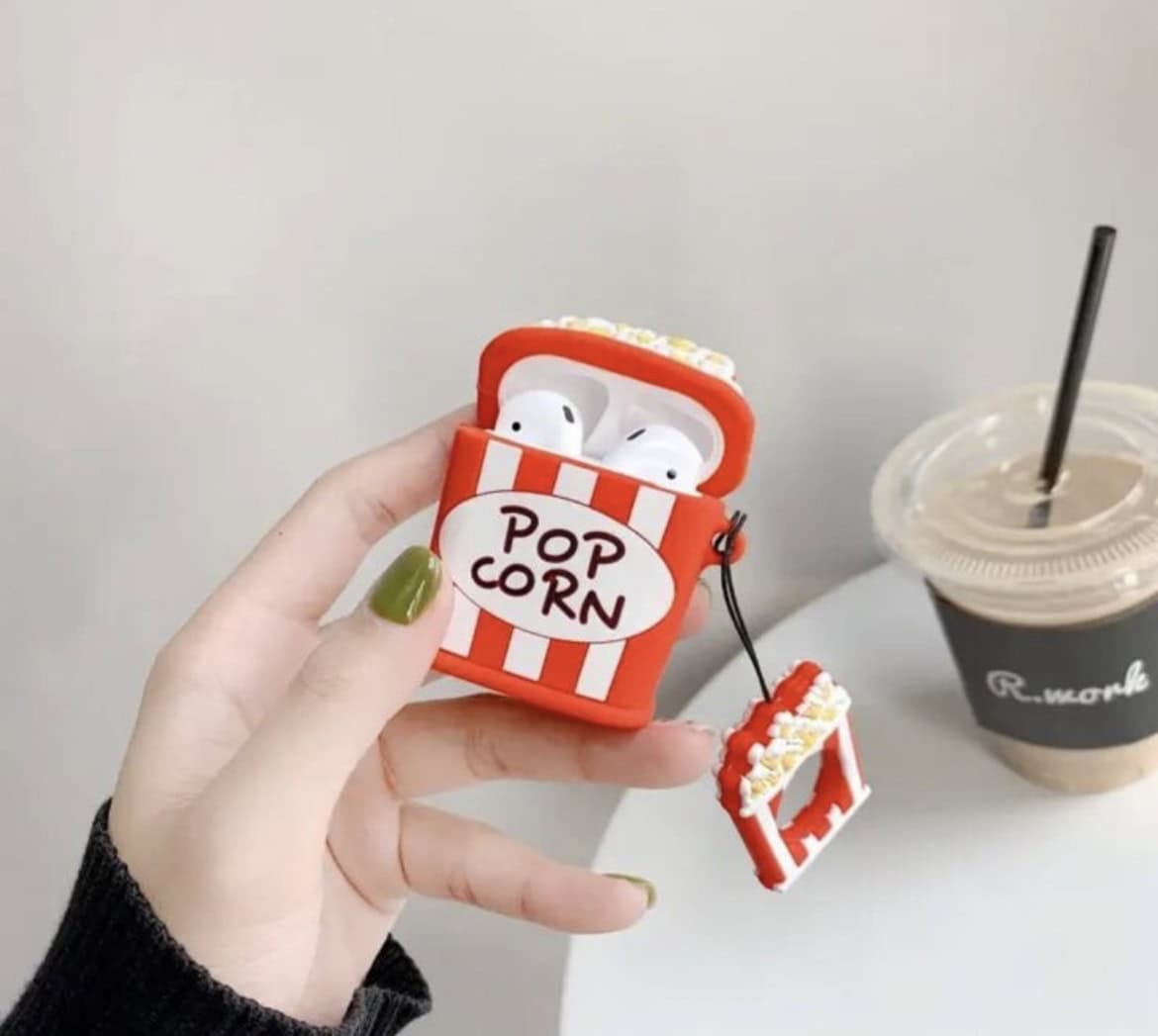 Popcorn Rubber Silicone Airpod Case