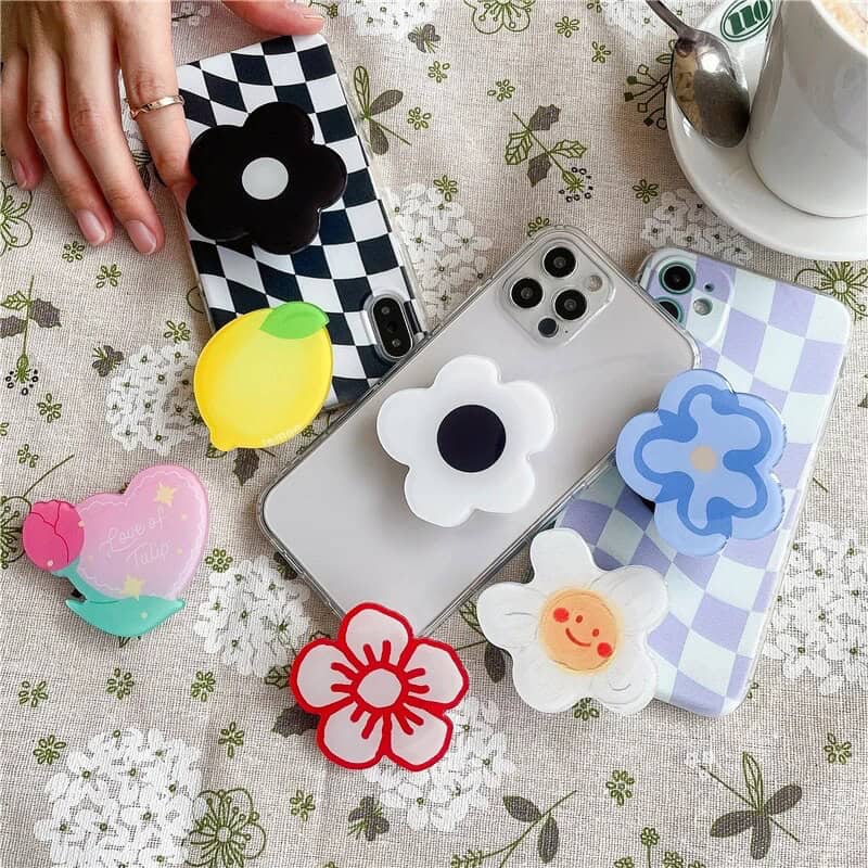 Unique Floral Flowers Gripper Phone Holder Bracket