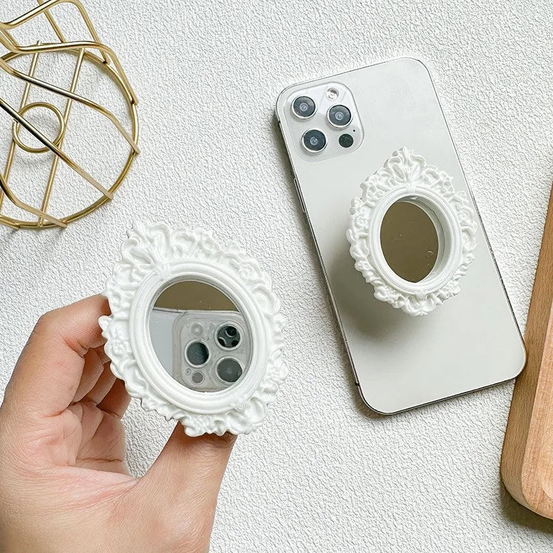 Oval Frame Mirror Gripper Phone Holder Bracket