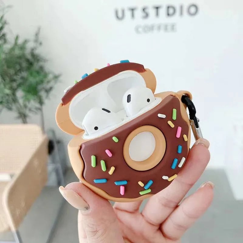 Cute Donut Rubber Silicone Airpod Case