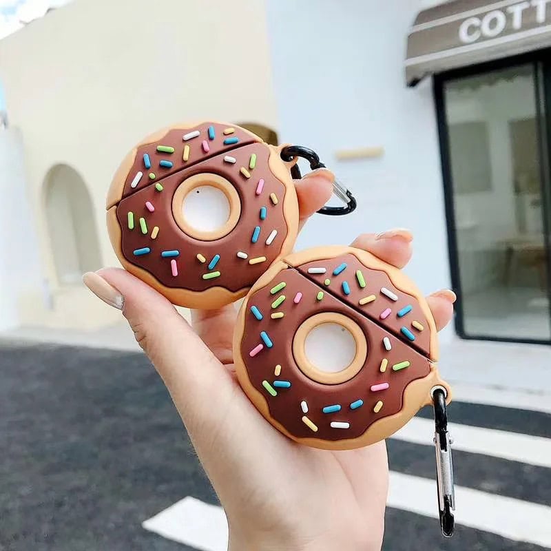 Cute Donut Rubber Silicone Airpod Case