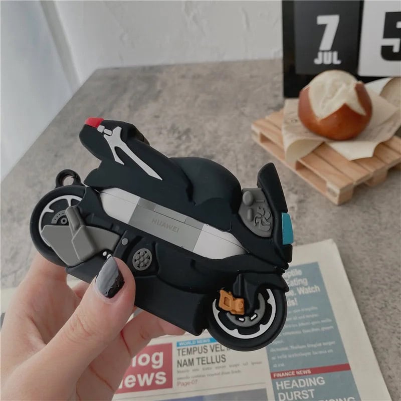 Motorcycle Bike Ridder Rubber Silicone Airpod Case