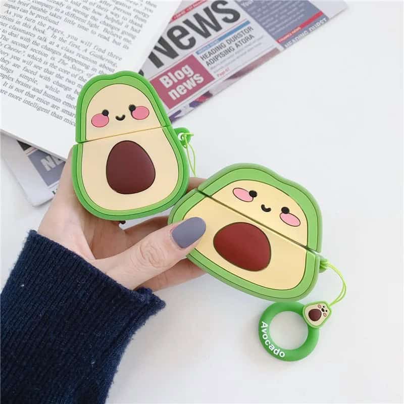 Avocado Rubber Silicone Airpod Case