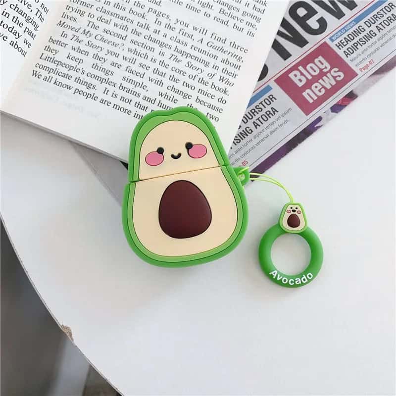 Avocado Rubber Silicone Airpod Case