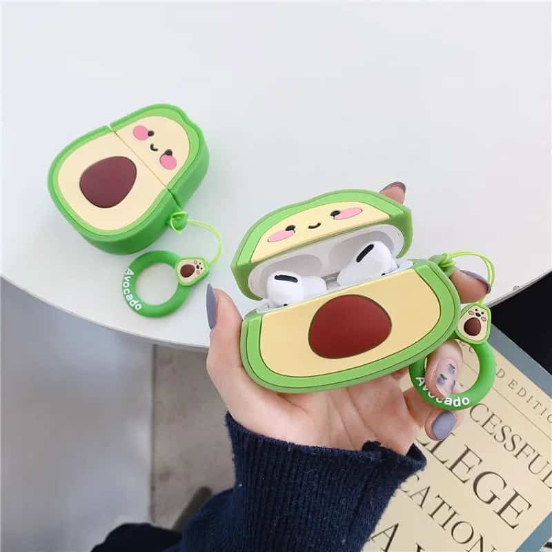 Avocado Rubber Silicone Airpod Case